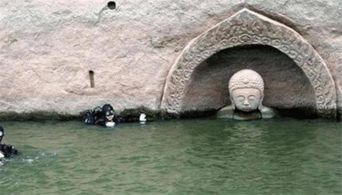 唐宋时期的时刻漏出水面 工艺依然是秘（水下石刻）